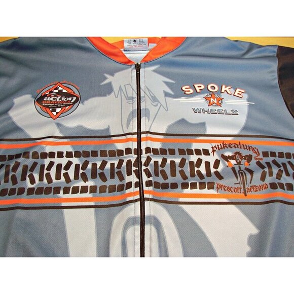 Pace Sportswear 3XL Cycling Jersey Pukealung Poly Vapor Tech Pockets Full Zip - Picture 9 of 12